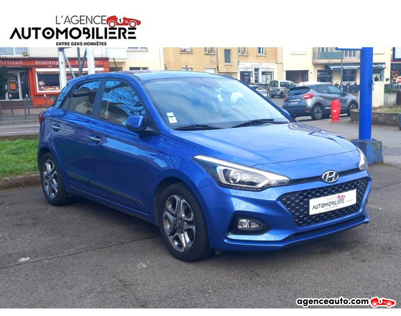 Achat voiture occasion, Auto occasion pas cher | Agence Auto Hyundai i20 CREATIVE  100 Ch  1°main Bleu Année 2019 Manuelle Essence
